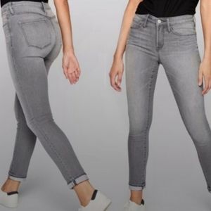 Athleta Sculptek Skinny Crop Jean Granite Wash Size 2